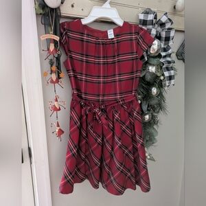 🎄Carter's Red Plaid Girls Dress